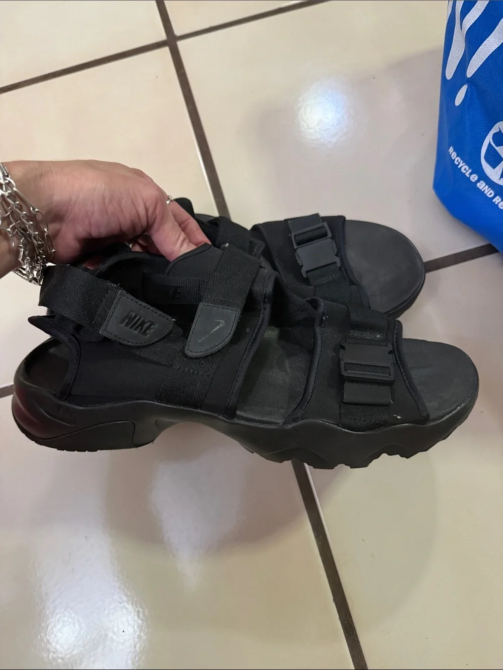Nike Men’s Black Adjustable Sport Sandals